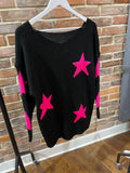 Hope Star Oversize V-Neck Jumper