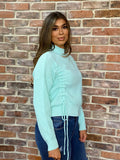 Fiona Pull String Jumper Mint