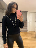 Vanessa Pearl V Detail Jumper Black