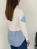 Jazmin Shirt Trim Jumper Ivory